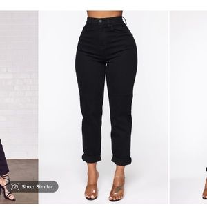 Black mom jeans from fashionnova